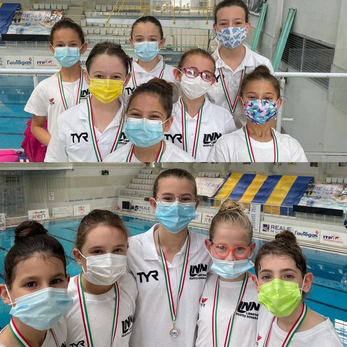 Nuoto sincronizzato, "Esordienti B" e "Giovanissime" della Libertas dominano in Piemonte