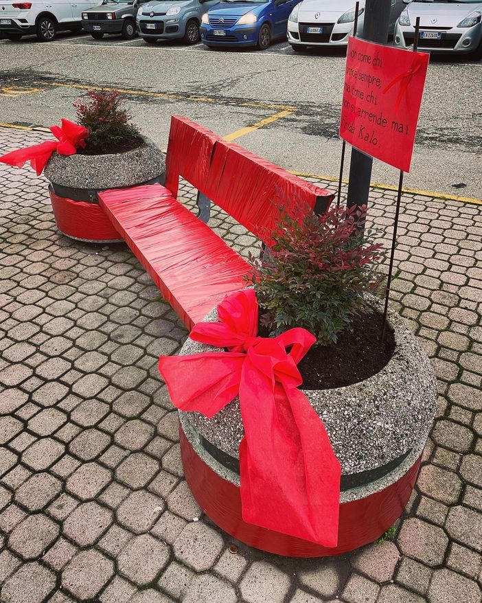Inaugurata ieri la Panchina Rossa di Garbagna