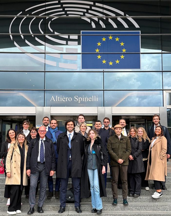 I Giovani Imprenditori alla sede del Parlamento europeo a Bruxelles