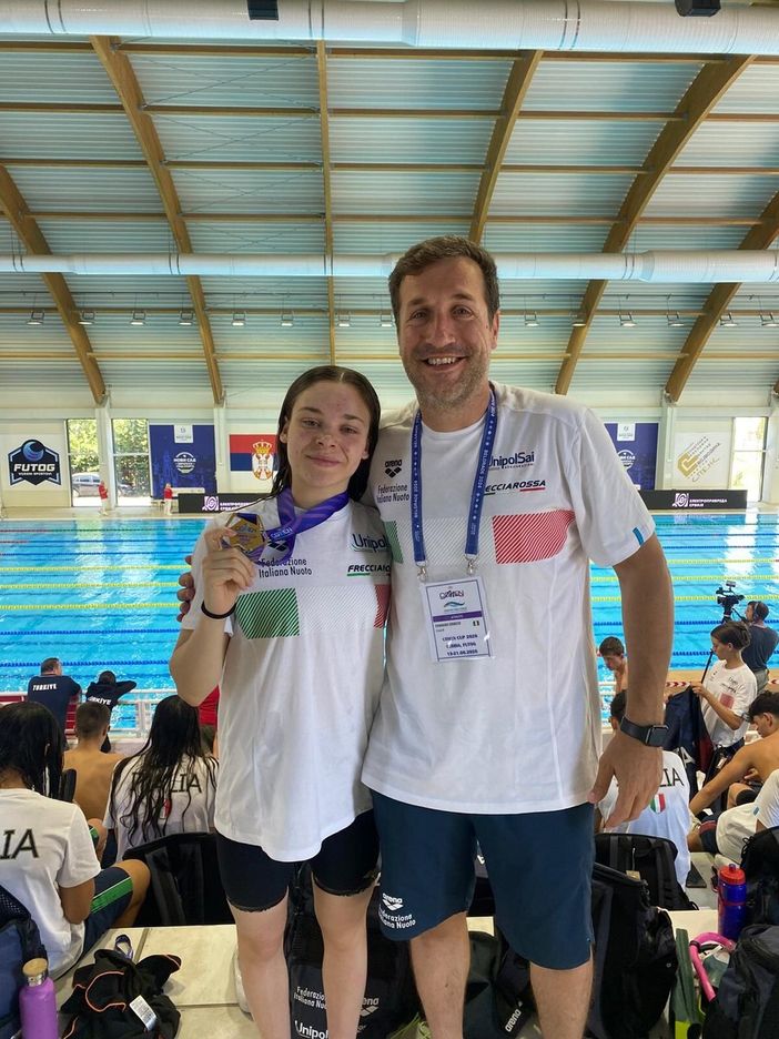 Nuoto, Emma Crepaldi sul tetto d’Europa: tre ori e un argento alla Mediterranean Cup in Serbia Nuoto, Emma Crepaldi sul tetto d’Europa: tre ori e un argento alla Mediterranean Cup in Serbia