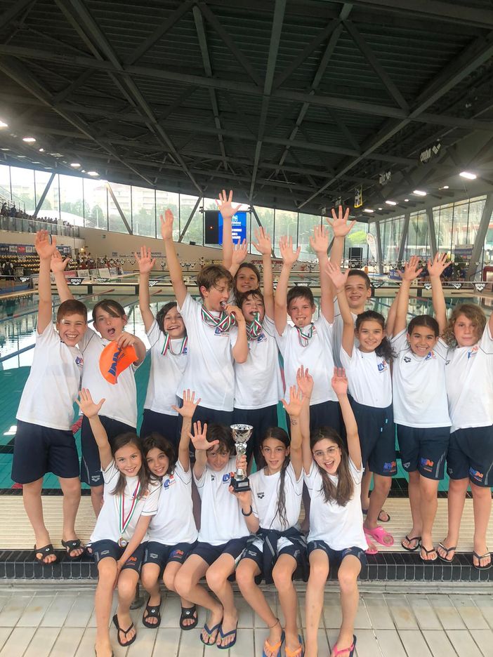 Tre vittorie, 11 podi e 5° posto a squadre ai regionali per gli “esordienti b” della Libertas Nuoto Novara Tre vittorie, 11 podi e 5° posto a squadre ai regionali per gli “esordienti b” della Libertas Nuoto Novara