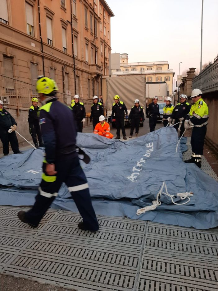 Anche a Novara la tenda della Protezione Civile al Pronto Soccorso