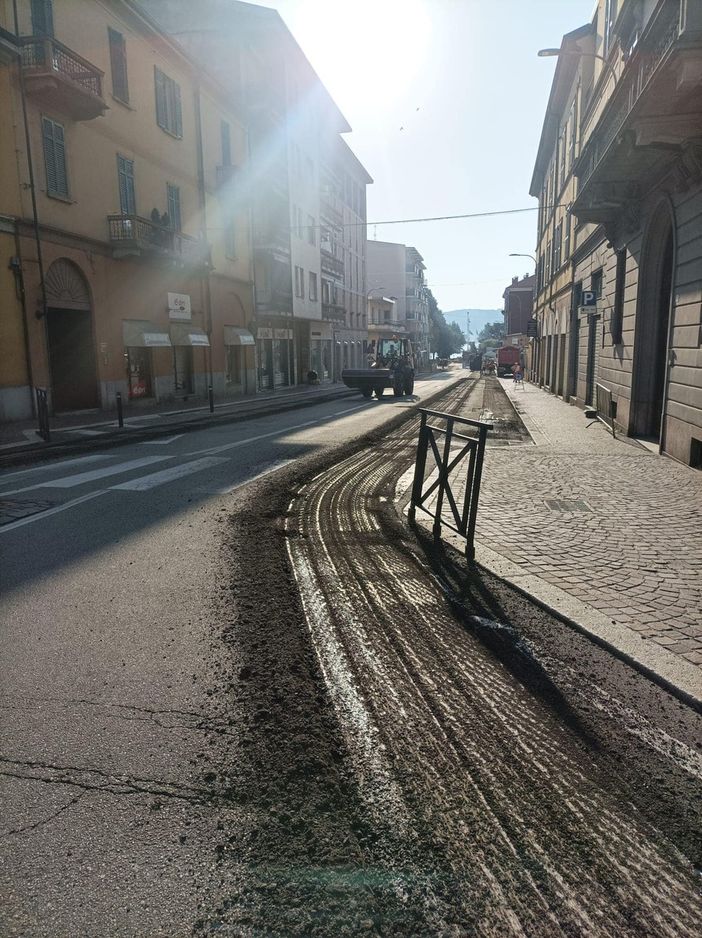 Arona: miglioramenti stradali in via Matteotti e corso Liberazione Arona: miglioramenti stradali in via Matteotti e corso Liberazione