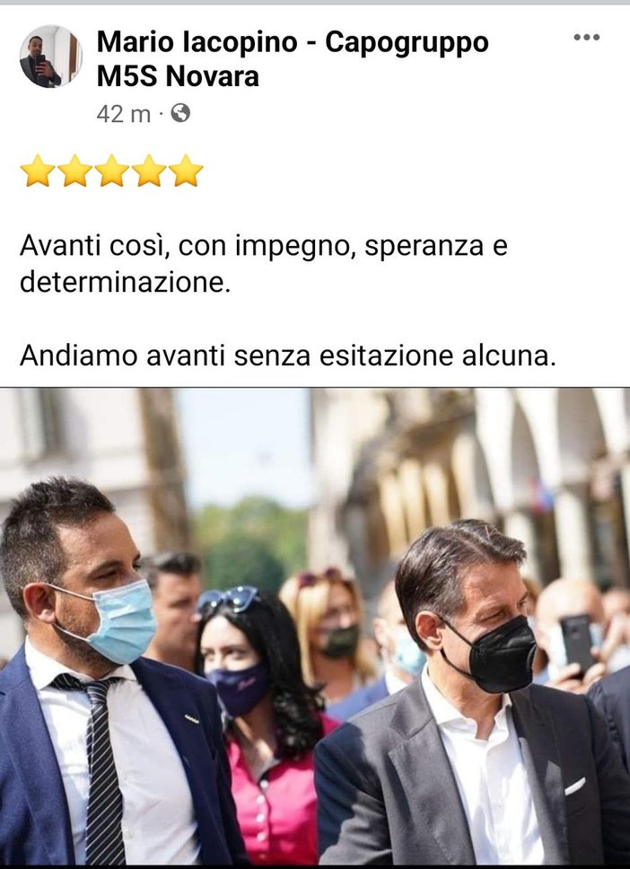 Mario Iacopino resterà nel M5S Mario Iacopino resterà nel M5S