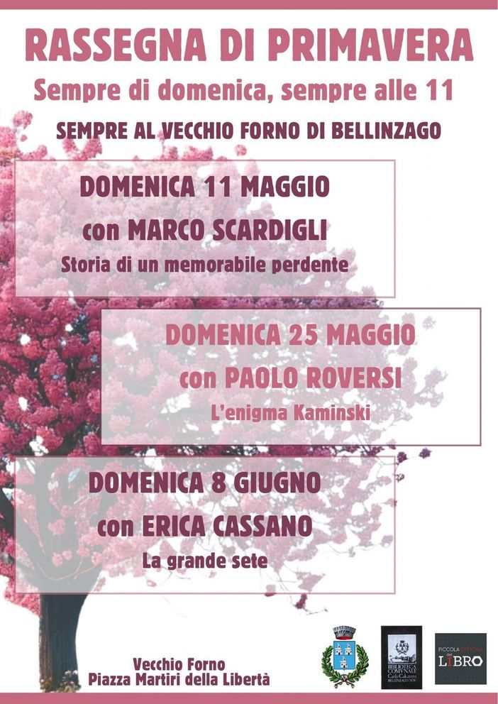 A Bellinzago Novarese una “Rassegna di Primavera” tra libri e autori