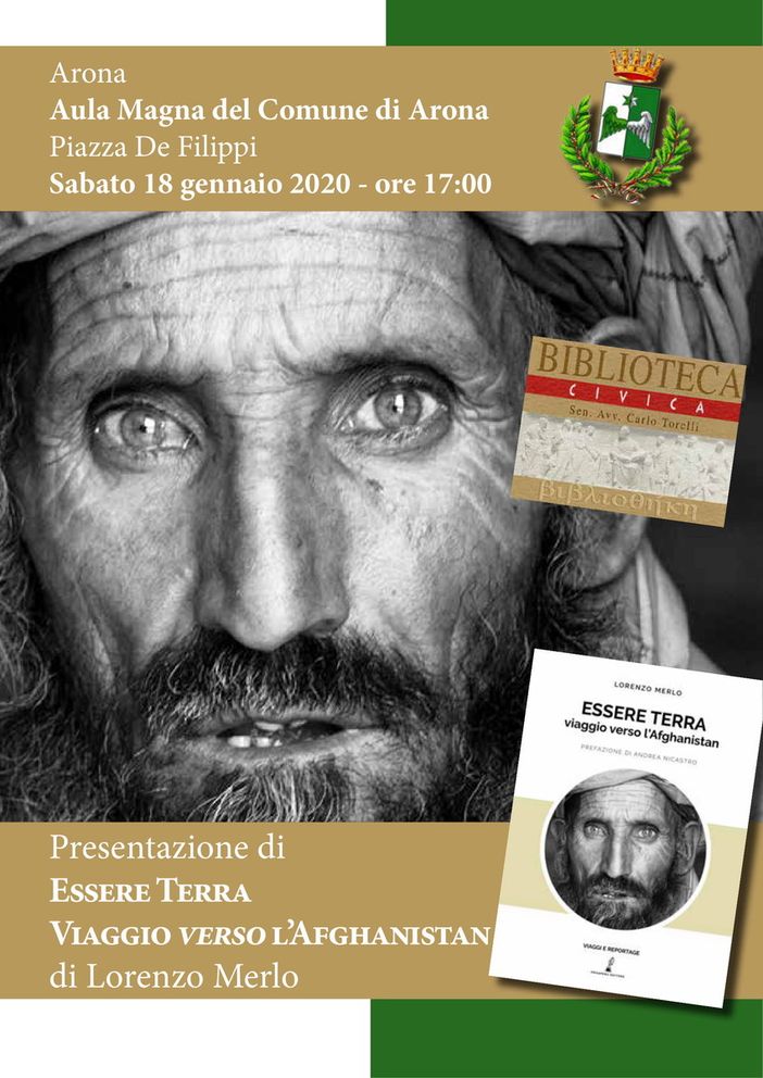 “Essere Terra - Viaggio verso l’Afghanistan”: incontro con l’autore Lorenzo Merlo