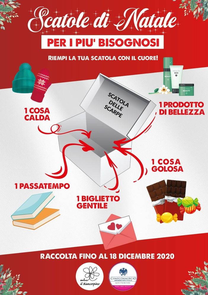 A Novara parte “Scatole di Natale” per fare un regalo ai più bisognosi