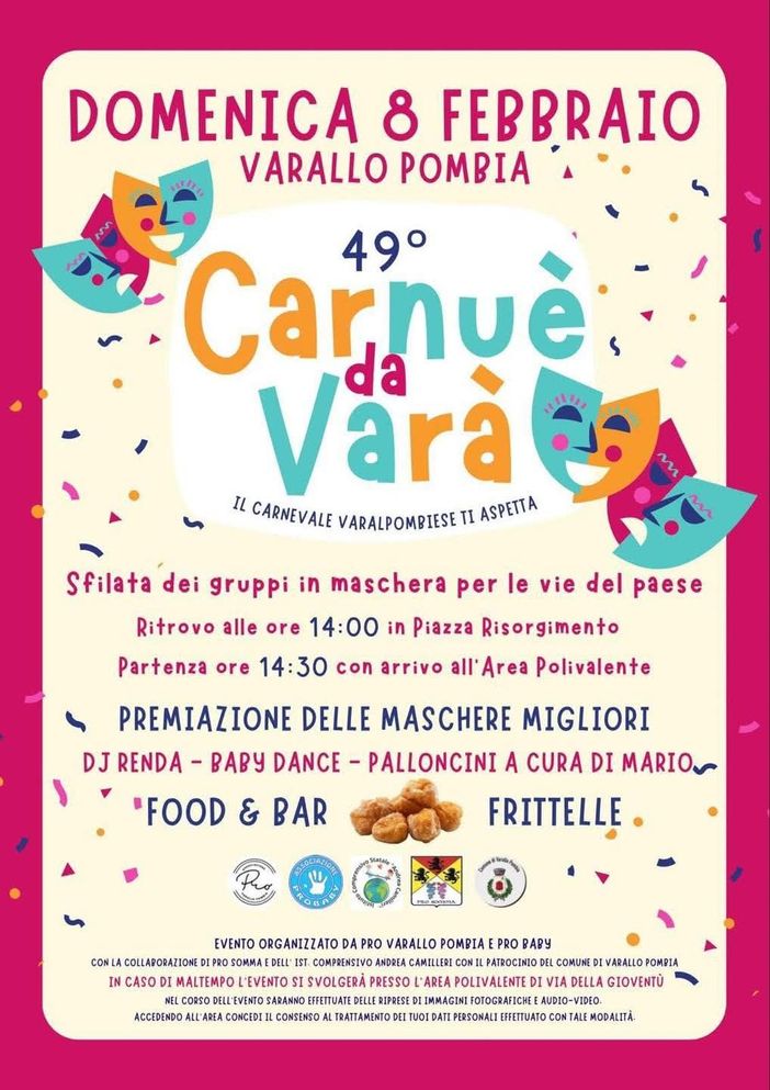 A Varallo Pombia torna il Carnuè: domenica l’49a edizione