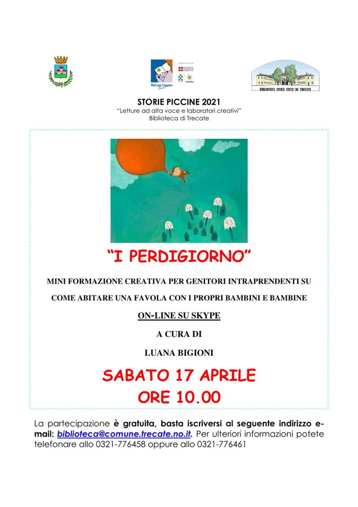 Il 17 aprile si terrà la miniformazione sulle favole “I perdigiorno” Il 17 aprile si terrà la miniformazione sulle favole “I perdigiorno”