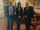 Foto incontro, nell'ordine  da sx a dx: Grieco, Floridia, Zumerle a Roma