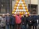 Un albero di Natale fuori dagli schemi: il simbolo di Novara per la sicurezza sul lavoro