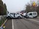 Scontro frontale sulla SP11 a Novara: due feriti e strada chiusa al traffico