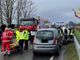 Incidente stradale a Novara: coinvolte tre autovetture, di cui una si è ribaltata