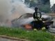 A fuoco un auto a Galliate