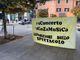 Lavoratori dello spettacolo in piazza questa mattina a Novara