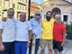 Nella foto i finalisti della gara: da sinistra Vicari, Folpini, Erbetta, Omar e Vezzola presidente del Comitato san Gottardo