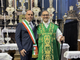 Il saluto del sindaco di Garbagna Novarese Fabiano Trevisan a Don Diego Lauretta
