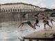 Nutrita partecipazione al tuffo-denuncia organizzato da Legambiente