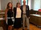 Da sinistra Marianna De Caro (organizzatrice), l'assessore al commercio Elisabetta Franzoni e Alessandro Scandella di Confartigianato Imprese