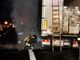 Va a fuoco un camion frigo in autostrada