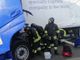 Camion contro il guard rail a Biandrate, un ferito