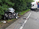 Auto contro camion a Paruzzaro, grave l’automobilista