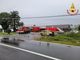 Incidente sulla provinciale Novara - Vercelli, autocisterna esce di strada e si ribalta
