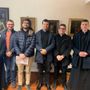 Da sinistra, don Buffelli, don Boccoli, don Lucchi, don Pastormerlo, don Ariola e don David