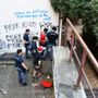 Sgombero all'Albergo Italia di Novara: identificate 14 persone, una espulsa Sgombero all'Albergo Italia di Novara: identificate 14 persone, una espulsa