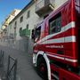 Incendio in una cantina in corso Trieste a Novara Incendio in una cantina in corso Trieste a Novara