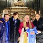 Gli Azzurri in visita allo Scurolo di San Gaudenzio