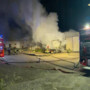 Garbagna Novarese, camion in fiamme nella notte in un deposito