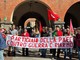 25 aprile a Novara: contestazioni contro il consigliere provinciale di FdI Mauro Gigantino FOTO