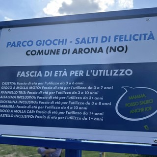 Inaugurato il nuovo parco giochi &quot;Salti di Felicità&quot; a Mercurago