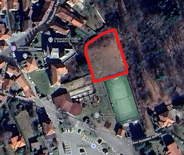 Nuovi spazi per la comunità: in arrivo un campo da calcetto libero e una nuova area cani a Brovello-Carpugnino
