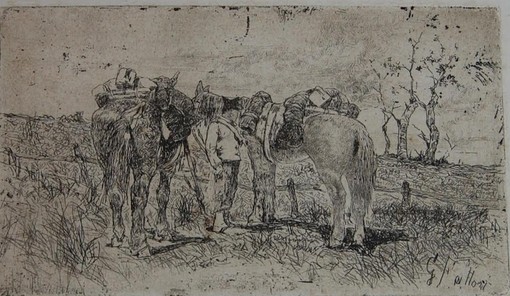 Giovanni Fattori in mostra alla Galleria Giannoni: il tema militare nelle opere grafiche dell'artista livornese
