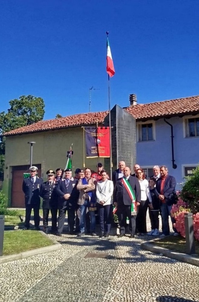 Il consigliere provinciale Davide Molinari a Tornaco per l’80° anniversario della Liberazione