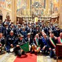 Carpignano Sesia, la Fanfara Ana di Udine incanta il pubblico: il consigliere Palmieri porta i saluti della Provincia