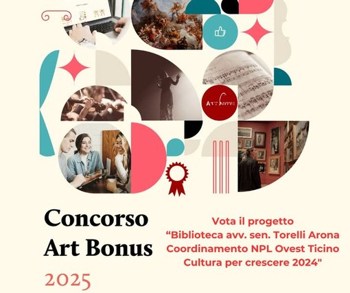 Nati per leggere ovest ticino: il progetto &quot;cultura per crescere 2024&quot; in gara per l’art bonus 2025