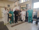Mariella Enoc in visita all'ospedale Santissima Trinità di Borgomanero