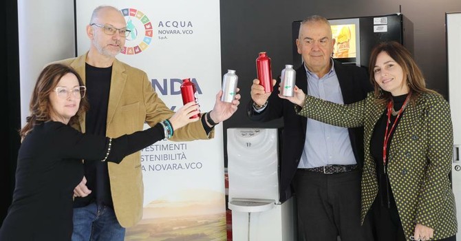 UPO e Acqua Novara.VCO inaugurano i nuovi erogatori d’acqua al Campus Perrone: meno plastica e più sostenibilità