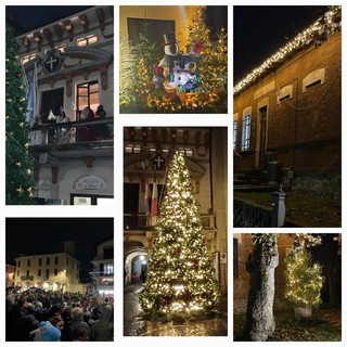 Romagnano Sesia illumina il Natale: accesi gli alberi in piazza e in cascina Mauletta