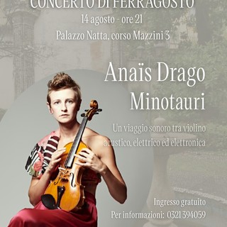Ferragosto in musica a Palazzo Natta: il concerto di Anaïs Drago con “Minotauri”