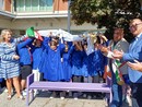 Una panchina lilla all’Istituto comprensivo Borgomanero Una panchina lilla all’Istituto comprensivo Borgomanero