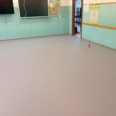 Conclusi i lavori al distaccamento del Liceo Carlo Alberto: rifatta la pavimentazione di un’aula