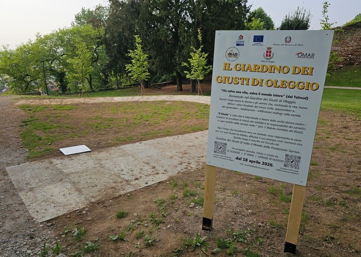A Oleggio nasce il “Giardino dei Giusti”