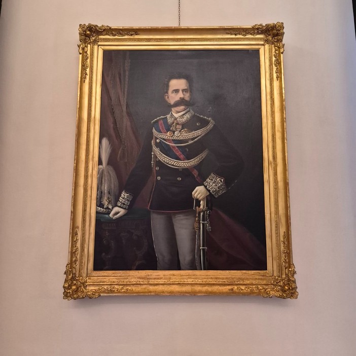 Restaurati i ritratti di Vittorio Emanuele II e Umberto I di Savoia