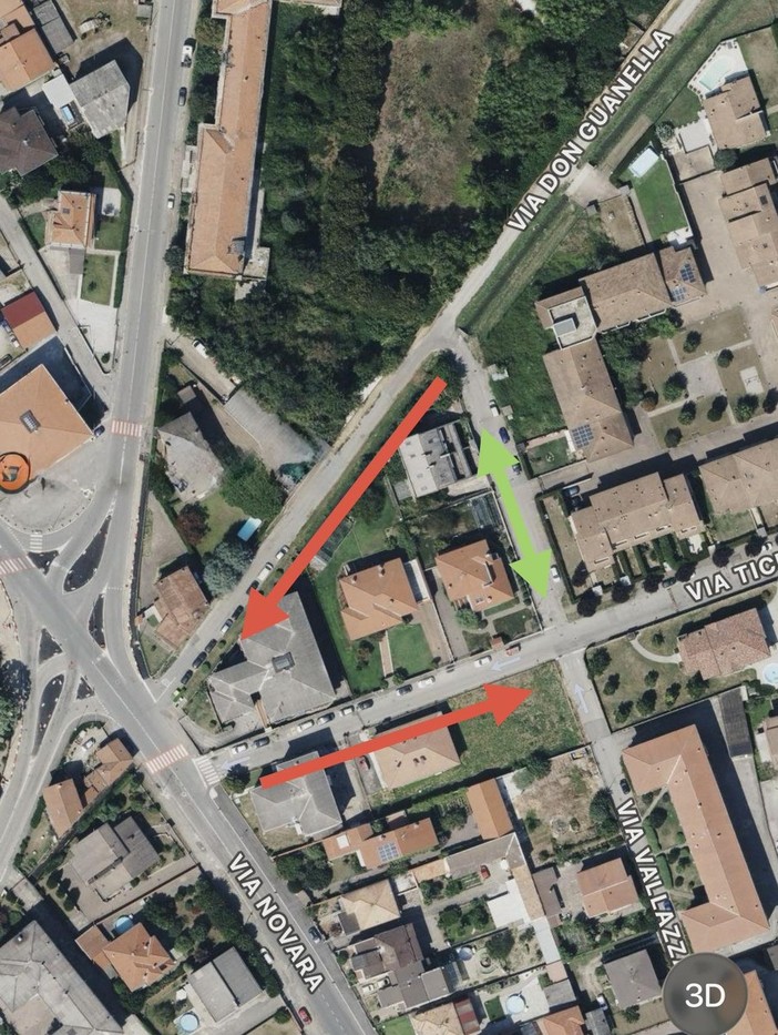 Cerano, nuove regole permanenti per la viabilità in via Don Guanella e via Ticino