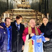 Gli Azzurri in visita allo Scurolo di San Gaudenzio
