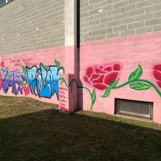 Street art a Varallo Pombia, i ragazzi ridisegnano gli spazi della scuola